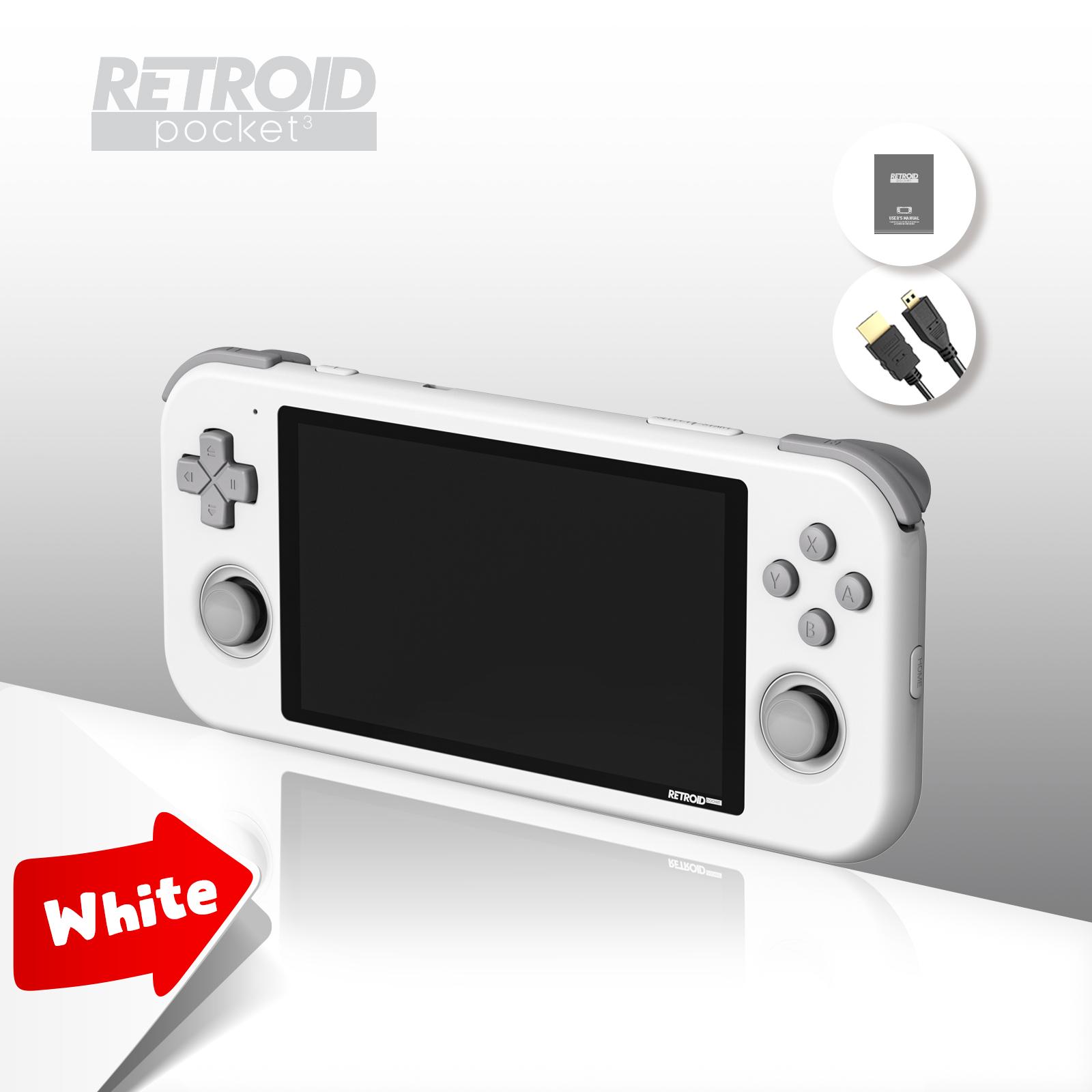 Retroid Pocket 3 Retro Portable Handheld Console 47 inch Màn hình IPS có thể chạm vào Android 11 OS phát trực tuyến bảng điều khiển trò chơi video
