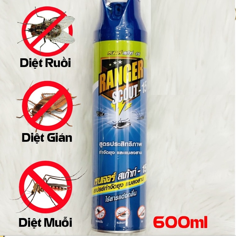 Xịt Diệt Muỗi, Ruồi, Gián &amp; Côn trùng Thái Lan 600ml