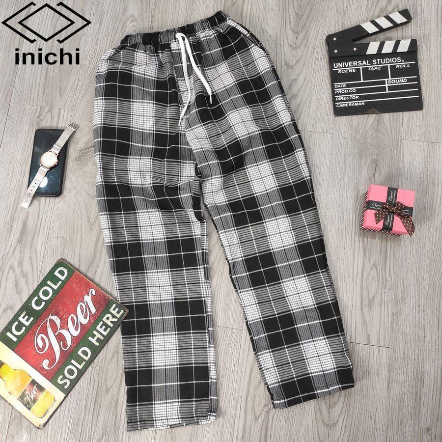 Quần CARO ỐNG SUÔNG 3 MÀU Nam Nữ Unisex IC876 INICHI