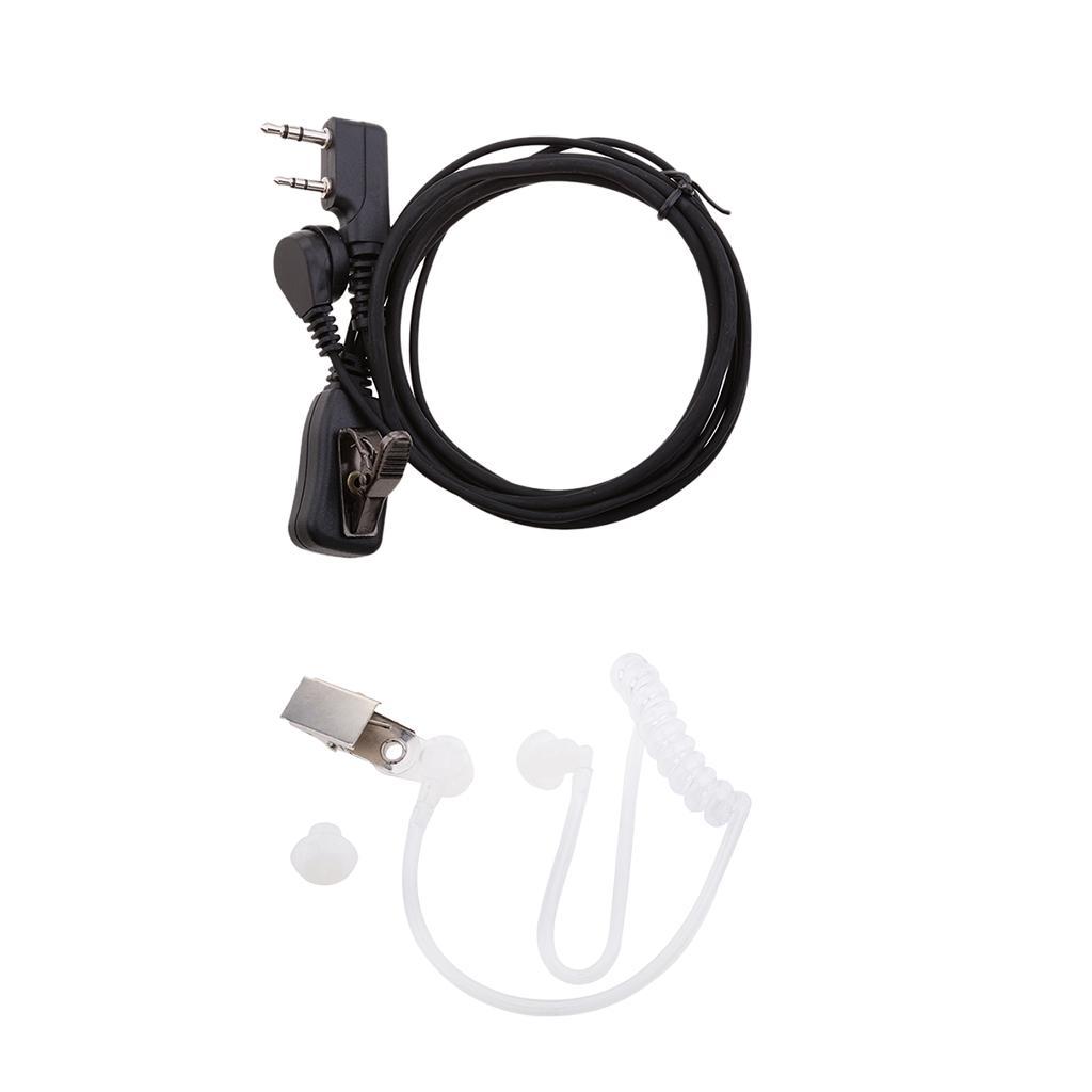 Acoustic Tube Earpiece Earphone Microphone for   Two