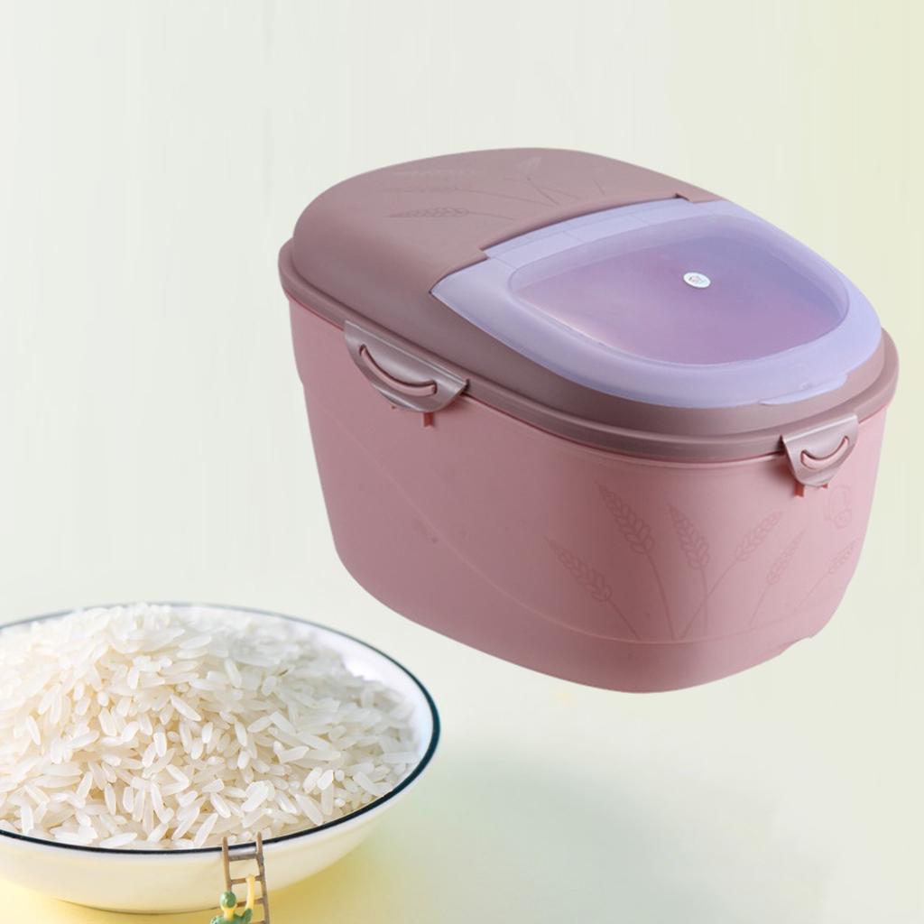2X Kitchen Food Storage Container Rice Container Box with Lid Insect-proof