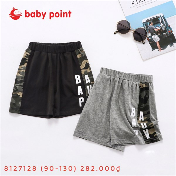 Quần short Baby pha rằn ri mạnh mẽ