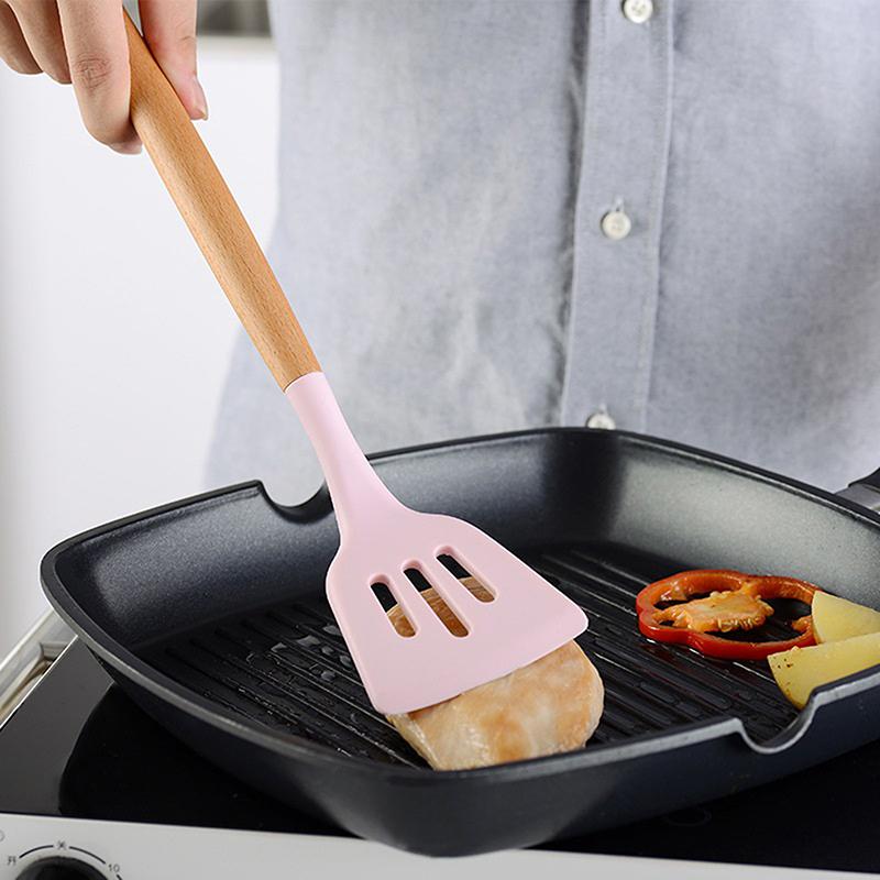 Ốp Bộ Nồi Nồi Chảo Không Dính Máy Đánh Trứng Cuốc Xẻng Muỗng Canh Nhà Bếp