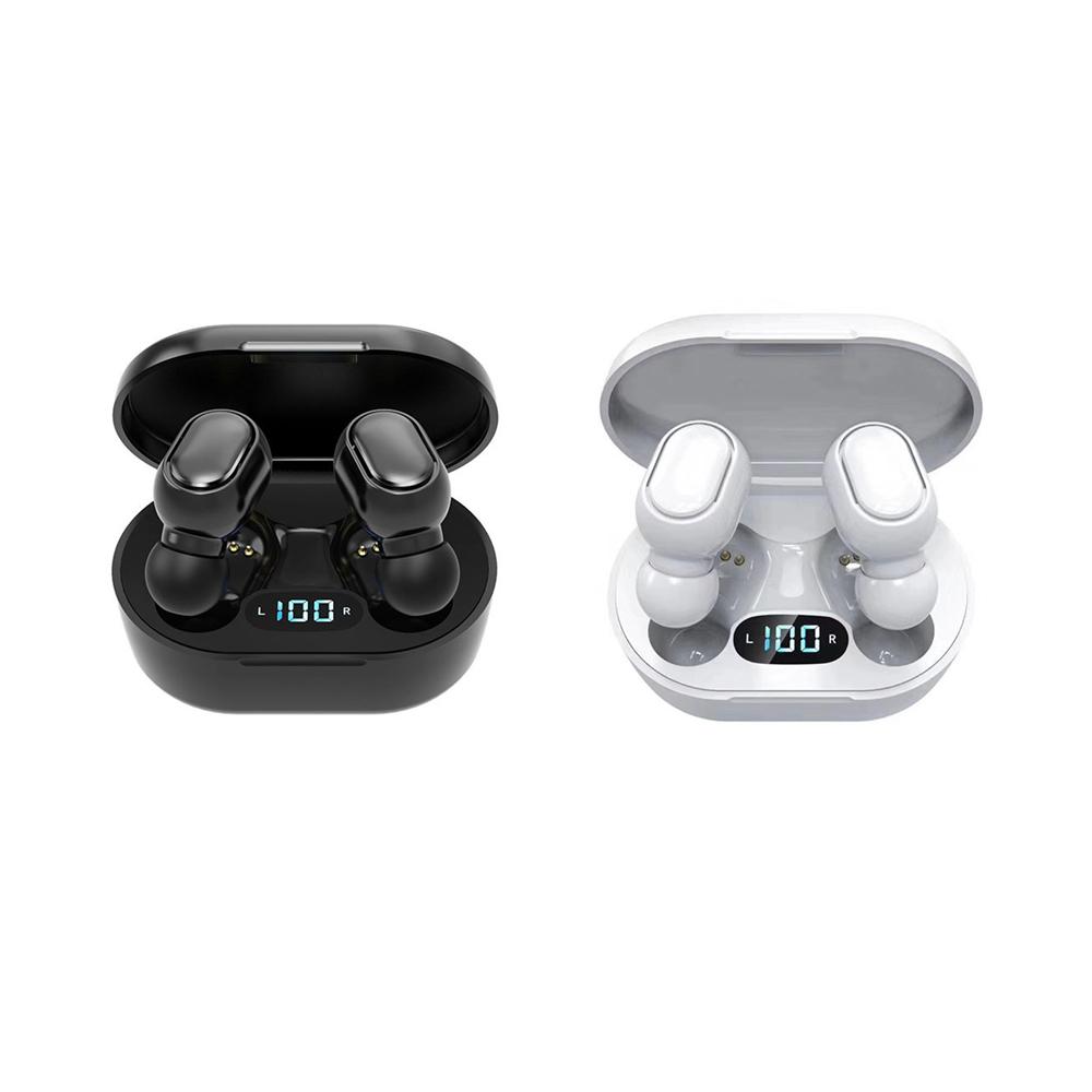 E7S Wireless BT5.0 Headphones In-ear Sports Earbuds with LED Display Screen HiFi Sound Quality Smart Touch Control