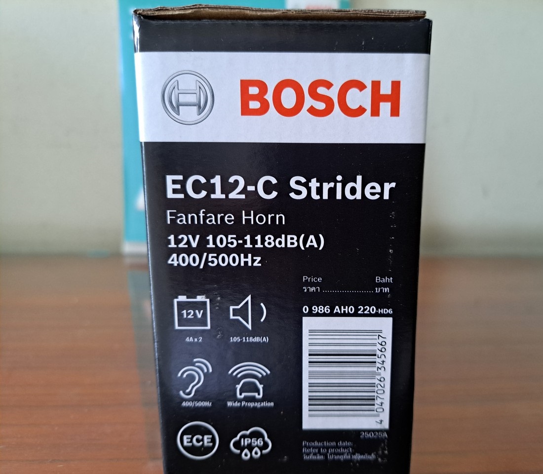 Còi Ô tô Xe Tải - Còi Chống Nước BOSCH EC12C Strider Horn - Hàng Chính Hãng