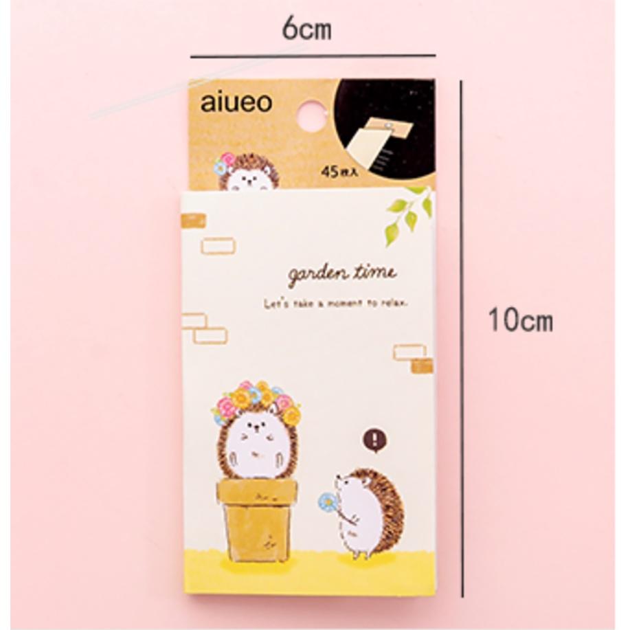 Giấy ghi chú Giấy note cute hoạt hình nhỏ gọn nhiều màu