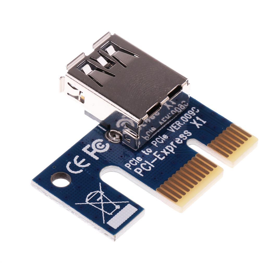 Dedicated Graphic Card PCIE 1X to 16X Riser Power Supply USB3.0 Cable