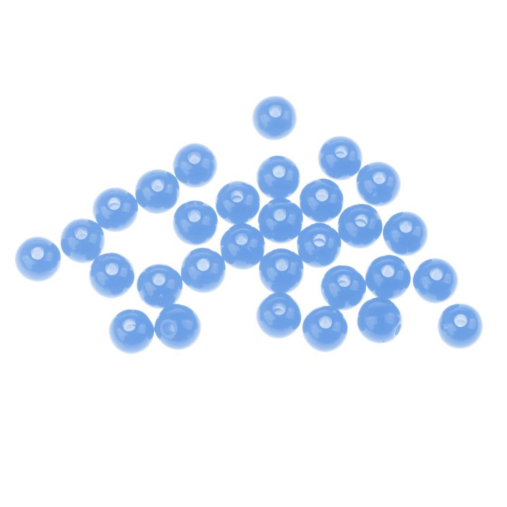 30pcs 6mm Fishing Large Fishing Beads Carp Fishing Stop Rigs Beads