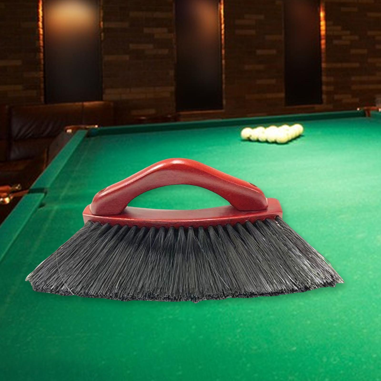Billiards Pool Brush Wooden Handle Billiards Accessories Cleaner Equipment