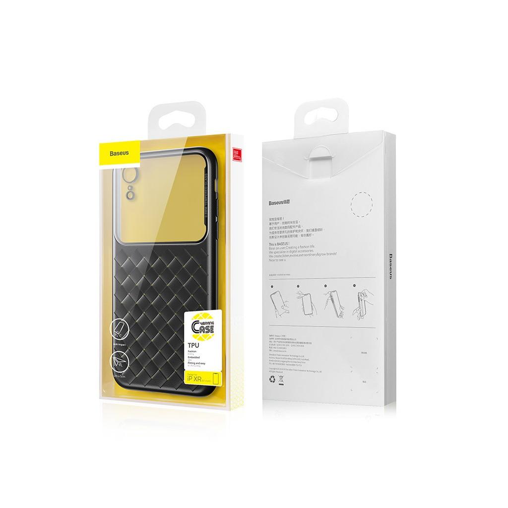 Ốp lưng dành cho IP Xs Max 6.5 nửa trên kính BV Weaving hàng chính hãng Baseus