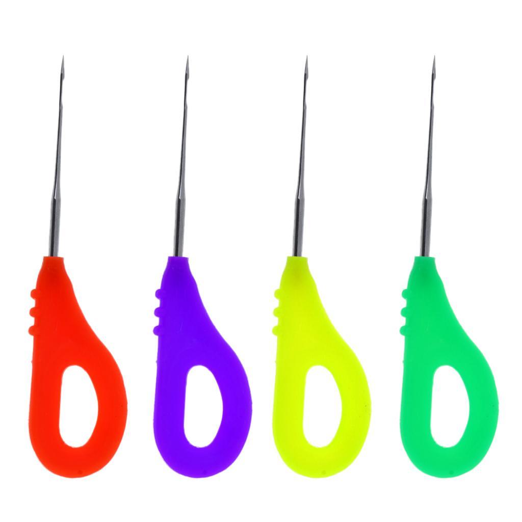 Carp Fishing Rigging Bait Needle Kit Tool Multiple Function Fish Rigging Kit Purple Orange Yellow Green