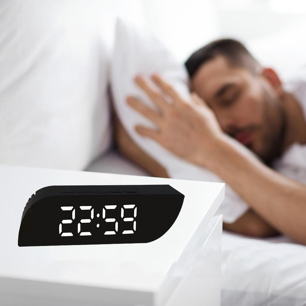 LED Desk Clocks Calendar Temperature 3 Mode Snooze