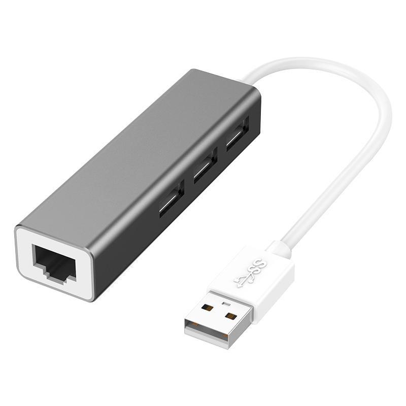 Đảm bảo chất lượng USB chuyển cổng mạng cáp mạng giao diện truyền RJ45 bên ngoài 3.0 có dây card mạng Gigabit đầu chuyển đổi laptop