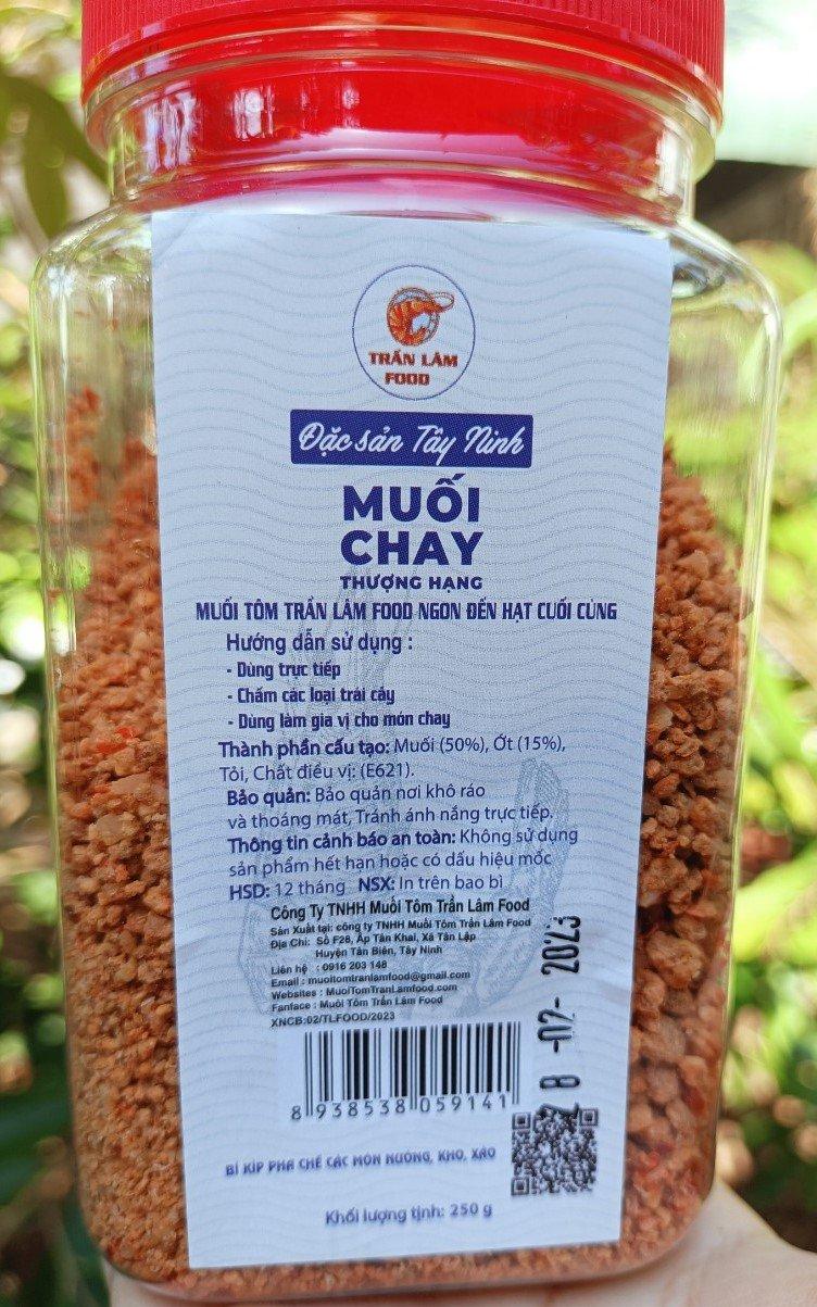 [OCOP] Muối chay thượng hạng Trần Lâm Food hũ 250g