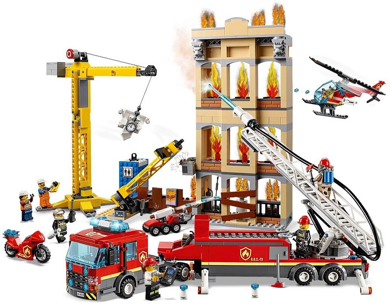 Mô hình đồ chơi lắp ráp LEGO CITY Đội Cứu Hỏa Thành Phố 60216 (