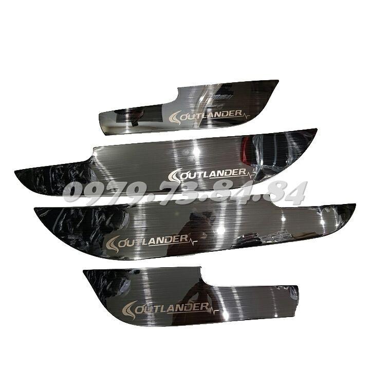 Ốp chống xước Tapli, Táp li cửa Mitsubishi Outlander 2013-2019