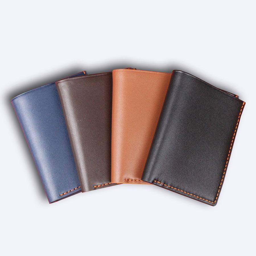 Ví Ngắn Gập Da Bò Cao Cấp VINTAGE Chống Thấm Nước Unisex Nam Nữ, Full Box - Thương hiệu LOY Leather