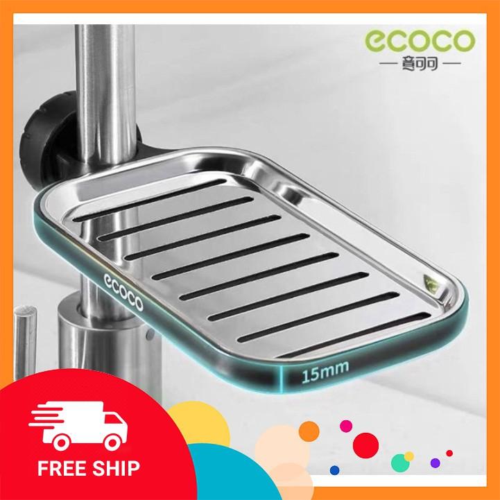 Khay để xà phòng, mớ rửa bát inox ECOCO cao cấp không hoen gỉ GDTA