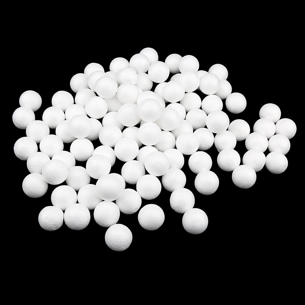 300 Pieces Mini Modelling Polystyrene Styrofoam Foam Ball Ornaments DIY Materials 15/25/27mm