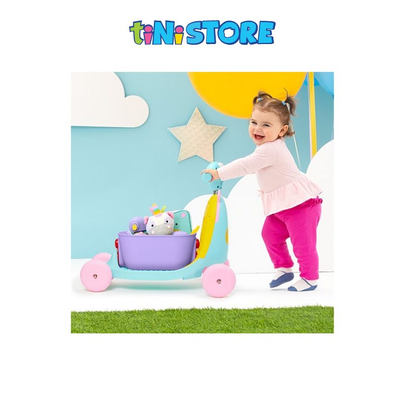 tiNiStore-Đồ chơi xe chòi chân đa năng hình unicorn Zoo Skip Hop 9H822810