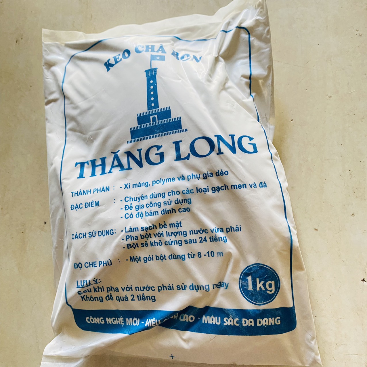 Chà mạch gạch / xi măng trắng Thăng Long