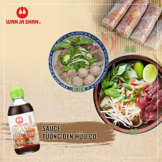 Tương đen ngọt hữu cơ Wan Ja Shan Organic Hoisin Sauce 230g