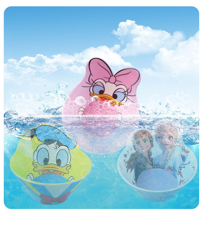 Chén tô ăn dặm Disney cho bé nhựa melamine cao cấp Frozen Elsa Anna nổi 3D mới 2022