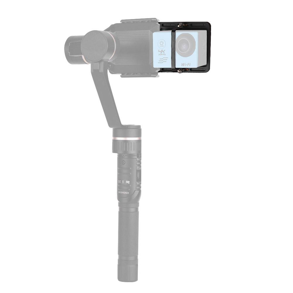 Sports Action Camera Adapter Mount Plate Handheld Gimble Stabilizer Clamp Plate for GoPro Hero 6/5/4/3+ for YI 4K SJCAM