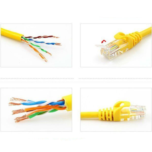 Combo 2 Sợi Dây Mạng Cat5e Đúc Sẵn Mỗi Dây Dài 2m