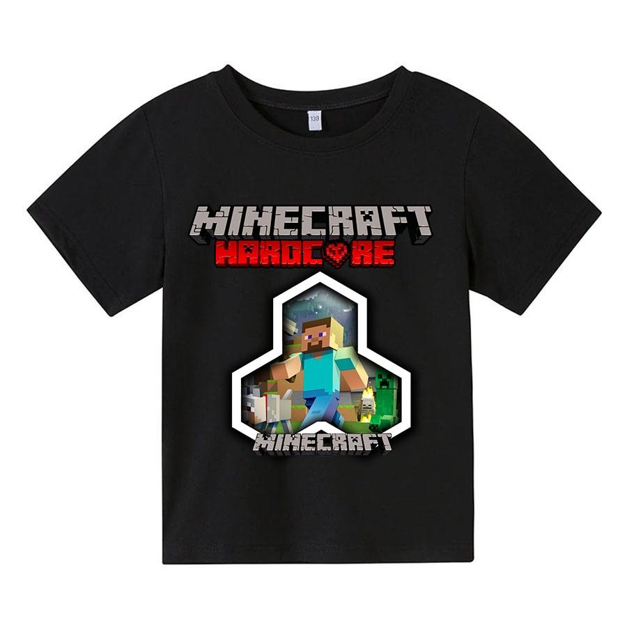 Áo thun trẻ em minecraft 2 Có size người lớn, King Cotton