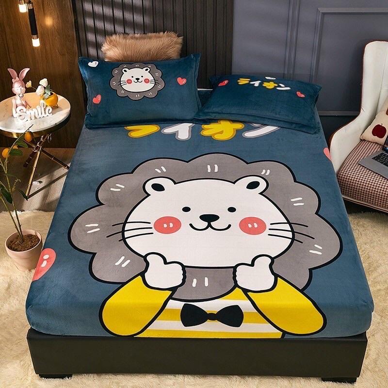 SÉT GA GỐI NỈ SỮA HÌNH NGỘ NGHĨNH ĐÁNG YÊU