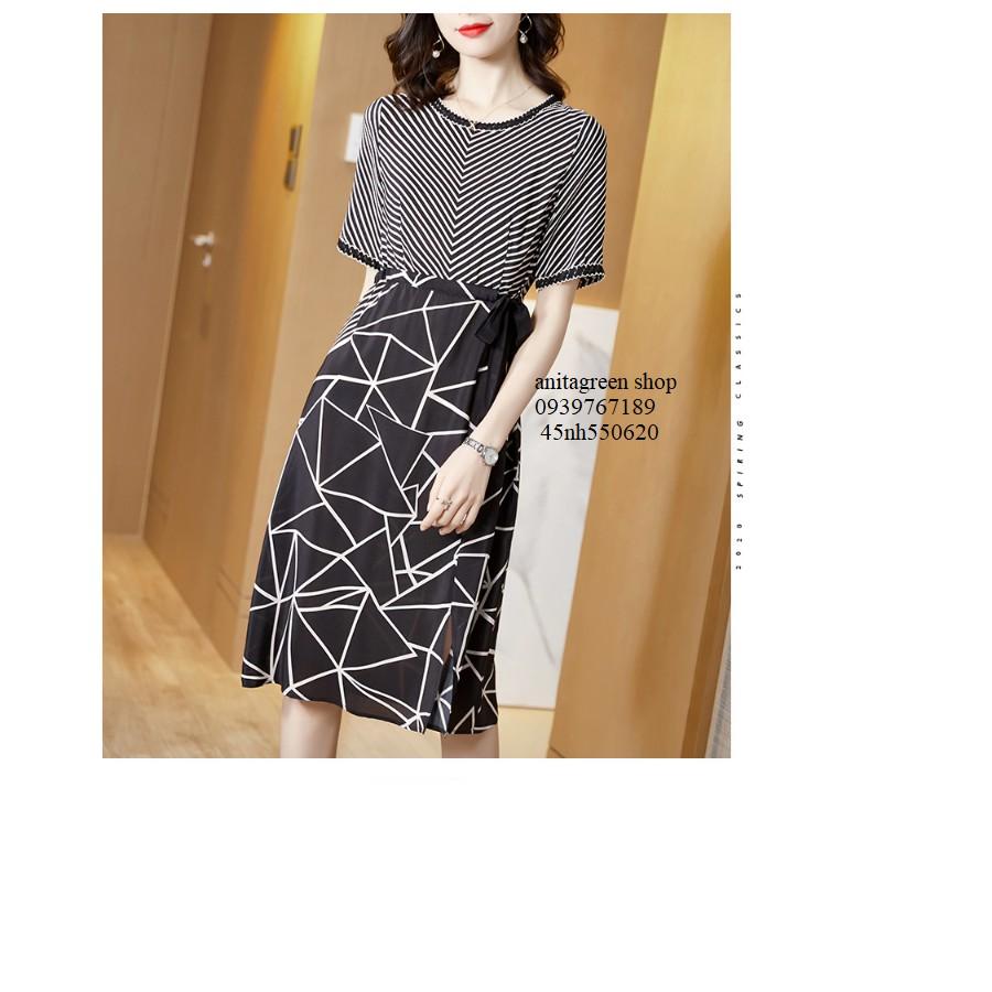 Nh550620-ĐẦM XÒE HỌA TIẾT QUÝ CÔ