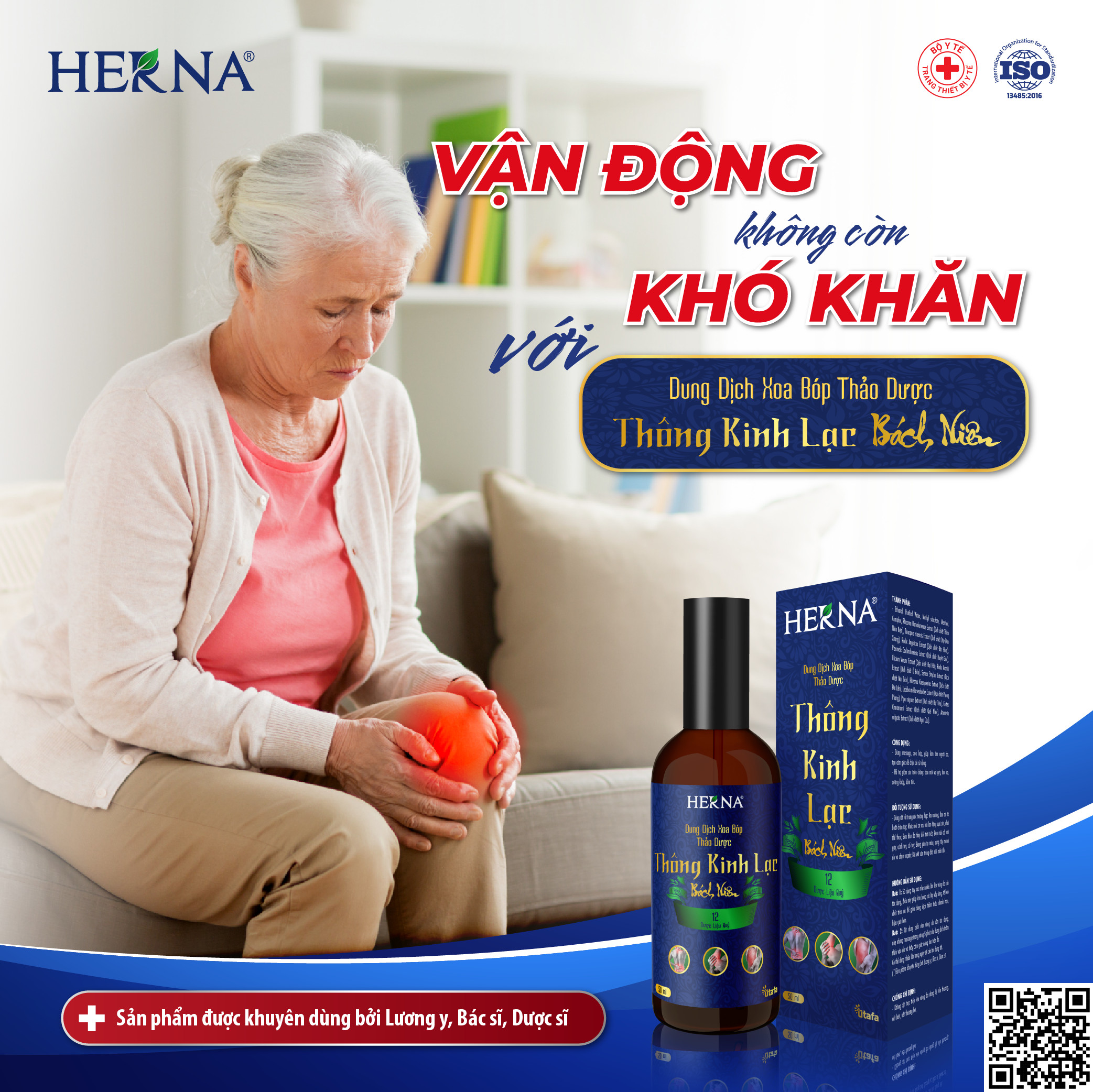 DUNG DỊCH XOA BÓP THẢO DƯỢC THÔNG KINH LẠC BÁCH NIÊN (CHAI 50ML) – GIÚP GIẢM CÁC TRIỆU CHỨNG ĐAU MỎI VAI GÁY, XƯƠNG KHỚP....