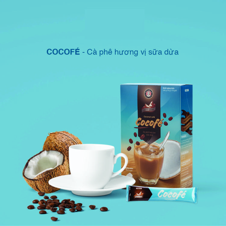 Cà phê sữa DỪA COCOFÉ REXSUN - 160g