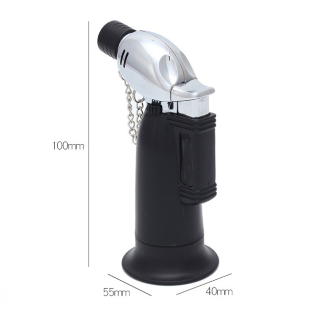 Vỏ Bât Lửa Hộp Quẹt Khò Gas 1 Tia Không Tắt Trước Gió Để Bàn Aomai AM-272 - Dùng Gas Cao Cấp