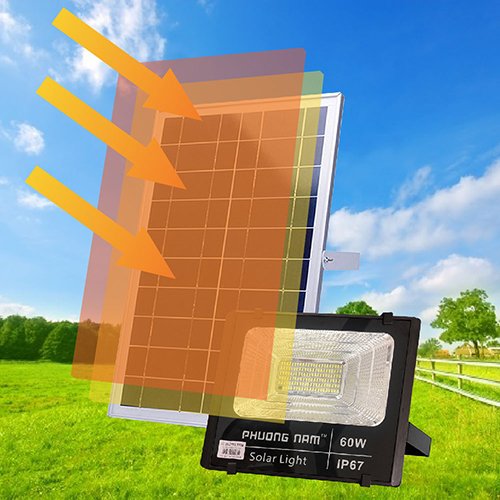 Đèn Led Năng Lượng Mặt Trời 60W