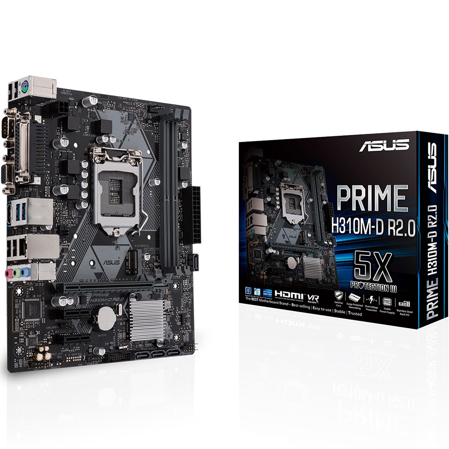 Bo Mạch Chủ Mainboard ASUS PRIME H310M-D R2.0 - Hàng Chính Hãng