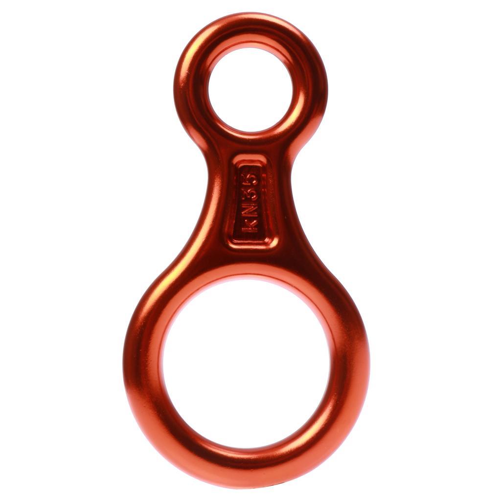 Figure 8 Mountaineering Climbing Tree Rock Rappelling Ring Belay Device 35KN