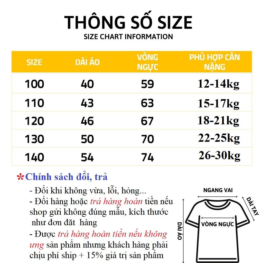 Áo bé trai cộc tay hàn quốc cho bé từ 2 đến 8 tuổi KUNMA