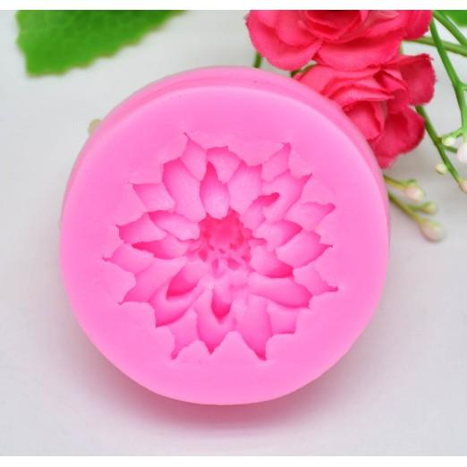 Khuôn silicon 3D mẫu hoa cúc