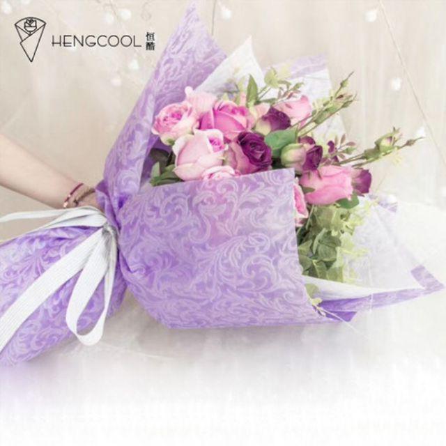 1 xấp 20 tờ giấy nến hoa