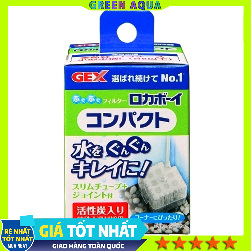GEX - Roka Boy Compact | Lọc Bio mini làm sạch bụi nước và tạo vi sinh cho hồ cá thủy sinh