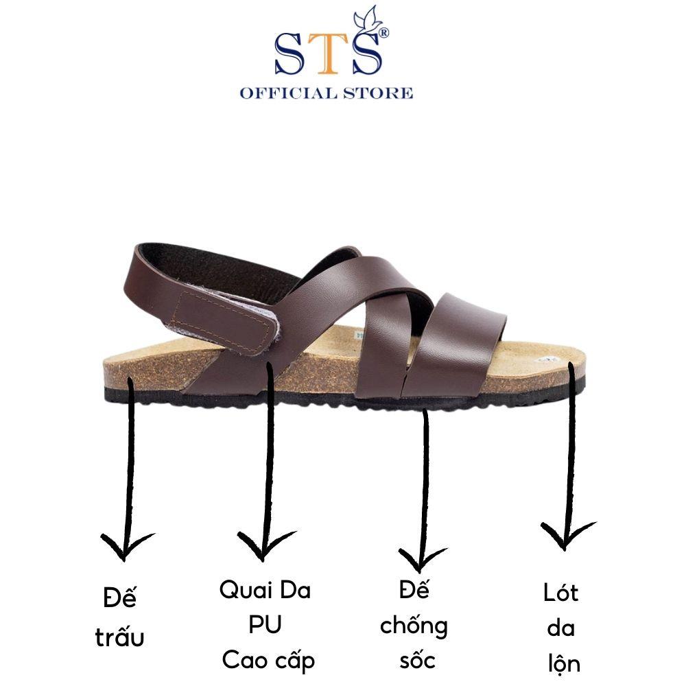 Dép Birken sandal quai hậu Da PU cao cấp hàng xuất khẩu siêu bền massage chân STPU21