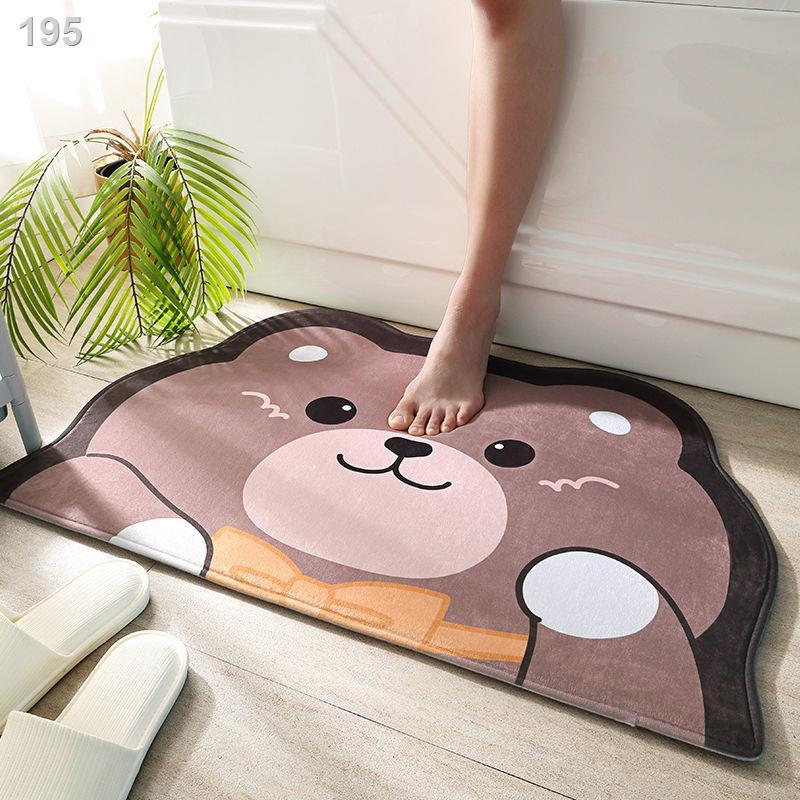 Thảm lót sàn phòng tắm thấm hút Dexi dễ thương cửa gia dụng nhà vệ sinh chống trơn trượt trải