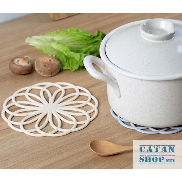 Tấm lót nồi, Miếng lót nồi chống nóng, đồ lót nồi cơm vòng tròn hình hoa xinh xắn GD178-LNTron-5