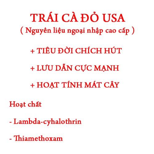 Trừ sâu trái cà đỏ USA nguyên liệu ngoại nhập gói 25ml