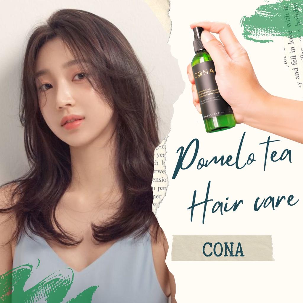 Nước dưỡng tóc tinh dầu bưởi và trà xanh cona 100ml giúp tóc chắc khỏe