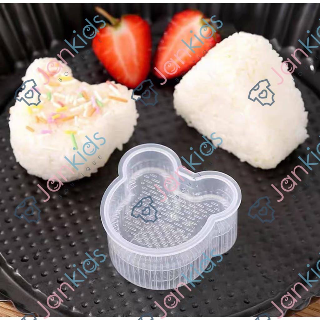Set 7 khuôn làm cơm nắm sushi onigiri kiểu nhật cho bé, khuôn lam cơm tạo hình cho bé (tặng kèm thìa)