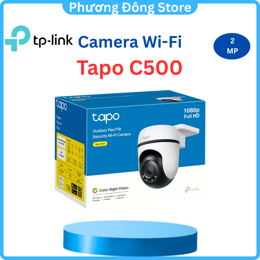 Camera WiFi TP-Link Tapo C500 An Ninh Quay/Quét Ngoài Trời - Hàng Chính Hãng