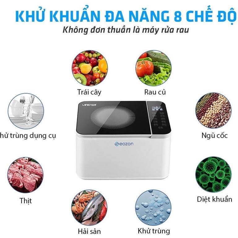 MÁY KHỬ ĐỘC - KHỬ KHUẨN THỰC PHẨM EZ500 MÁY KHỬ KHUẨN ĐA NĂNG 8 CHẾ ĐỘ Giúp thực phẩm luôn sạch - tươi ngon